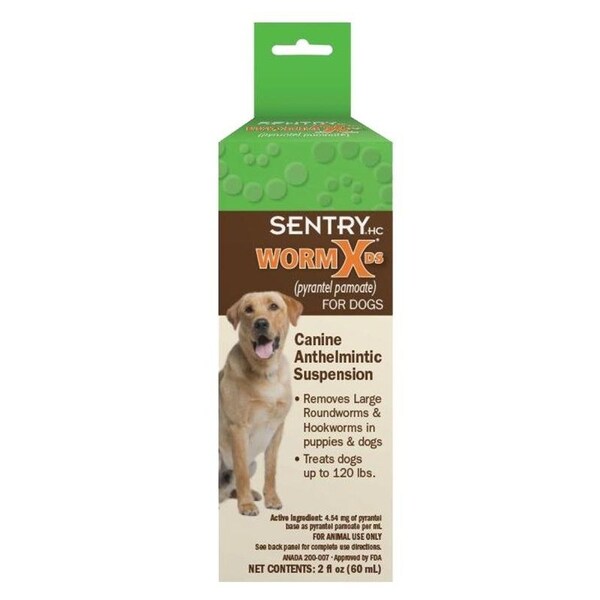 Sentry WormX DS Dog Dewormer, Liquid, 2 oz Bottle 17500 Zoro
